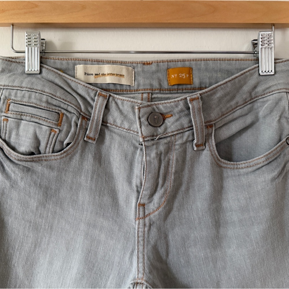 PILCRO Light Gray Women’s Cigarette Jeans Size 25 - Picture 5 of 12